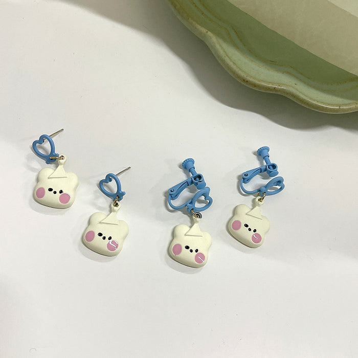 Wholesale   Cute Star Cartoon Earrings Bear Earrings Earrings Women