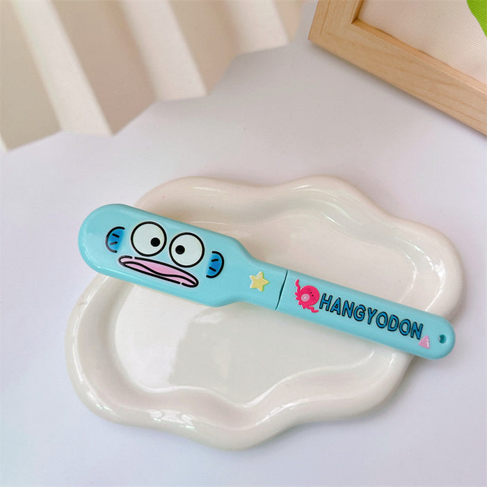 Wholesale cute  comb portable portable hair comb ugly fish bangs comb travel mini massage comb