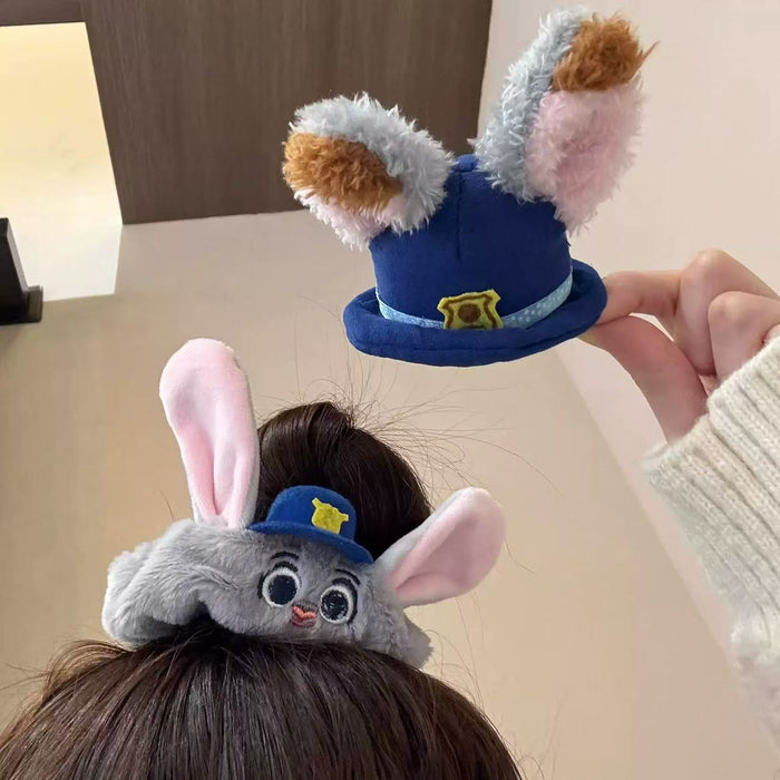 Wholesale Rabbit Stuffed Ears Hair Scrunchies Hair Clips