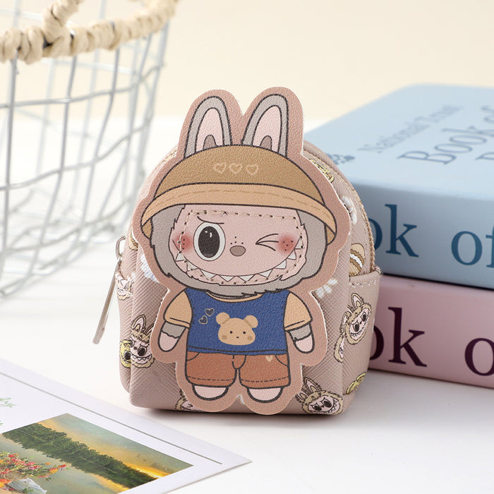 Wholesale New Cute and Fashionable Baby Wallet Keychain Cartoon Doll Keybag Earphone Storage Bag
