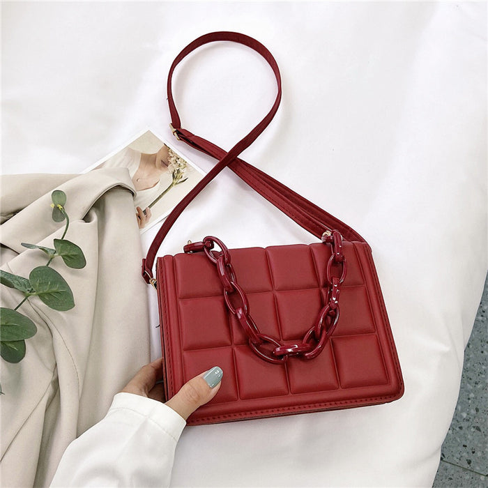 Wholesale PU Chain Rhombus Shoulder Messenger Bag JDC-SD-MingShuo016