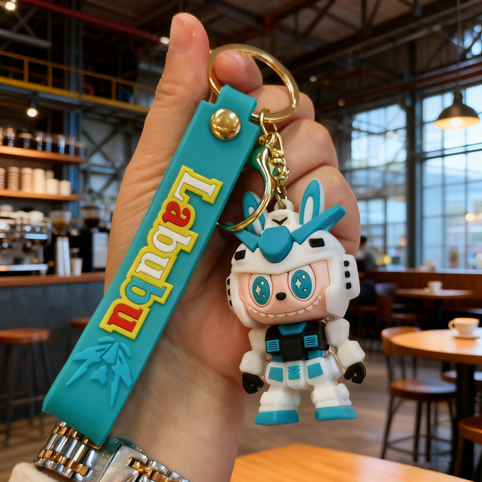 Wholesale Cute buck-toothed cartoon mecha keychains