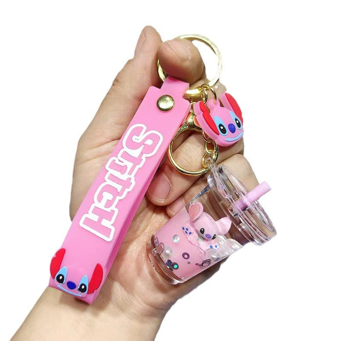 Wholesale Milk Tea Cup Keychain Pendant Cute Couple Bag Doll Pendant Car KeyChain