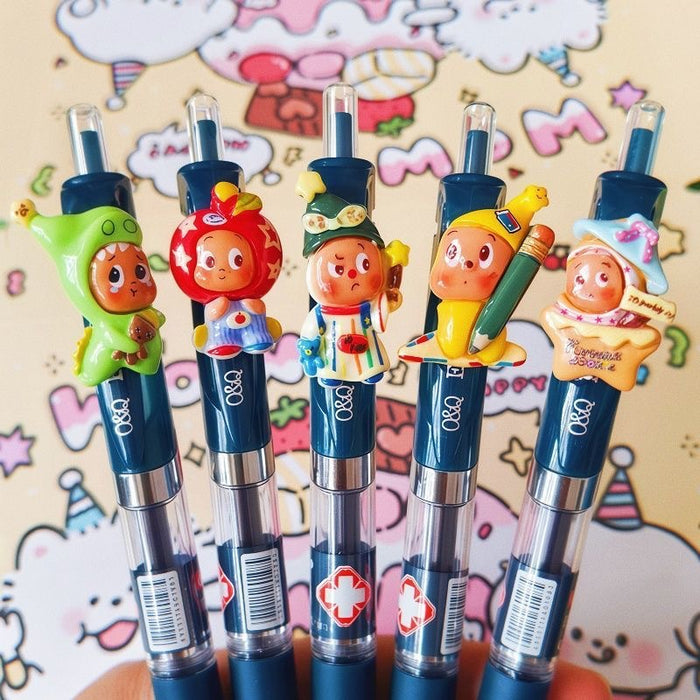 Wholesale Dinosaur Print Cute Gel Pens 0. 5mm Black Blue Ink Bulk Craft Supply