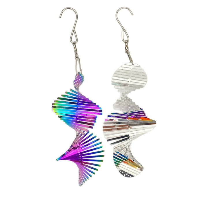 Wholesale Stainless Steel 3D Tornado Spiral Fishbone Wind Chimes