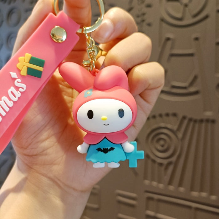 Wholesale Cute 3D Doll Silicone Keychain JDC-KC-MingT141