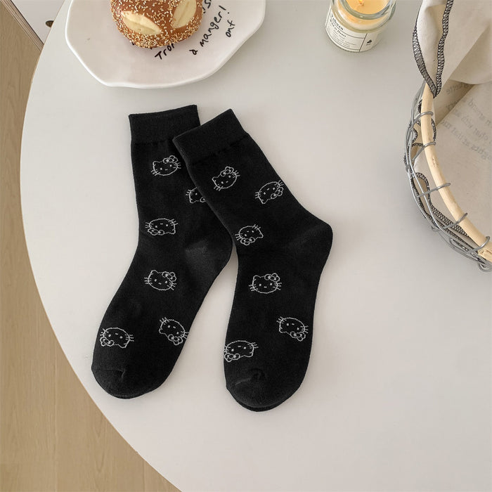 Wholesale Cute girl piles socks, tube socks, student boneless women's socks
