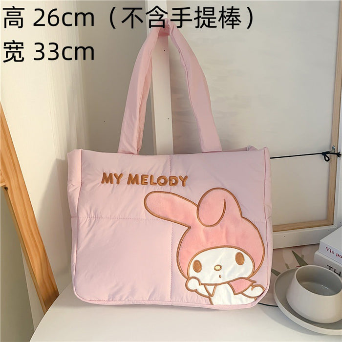 Wholesale New Style Cartoon Down Cloth Handbag Small Dog Shoulder Bag Cute Rabbit Tote Bag Birthday Gift JDC-SD-ZeZ002