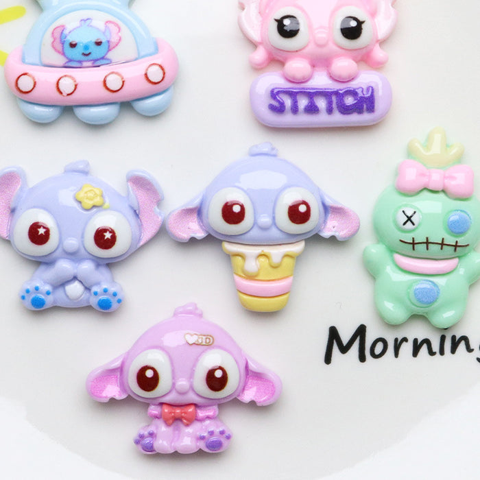 Wholesale 10pcs Cartoon Resin Diy Decorative Patch Accessories JDC-FK-YaoL018