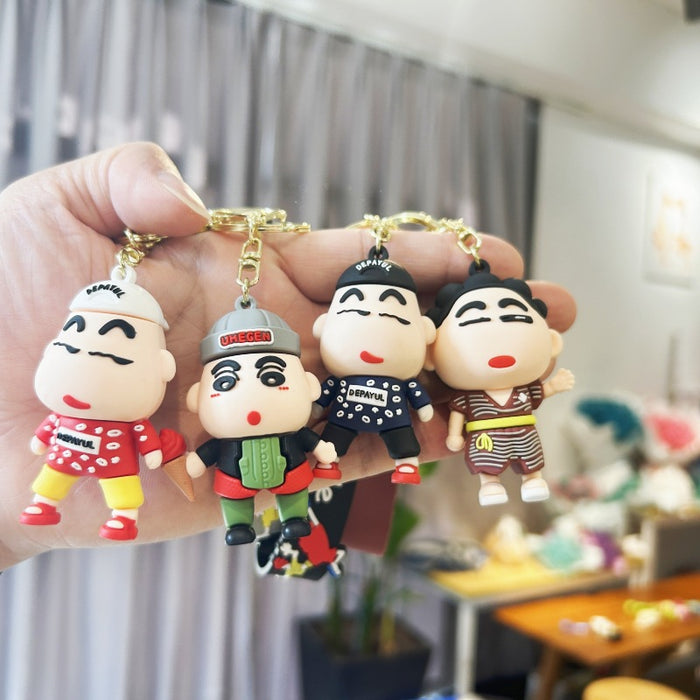 Wholesale PVC Cartoon Doll Keychain JDC-KC-WuYi077