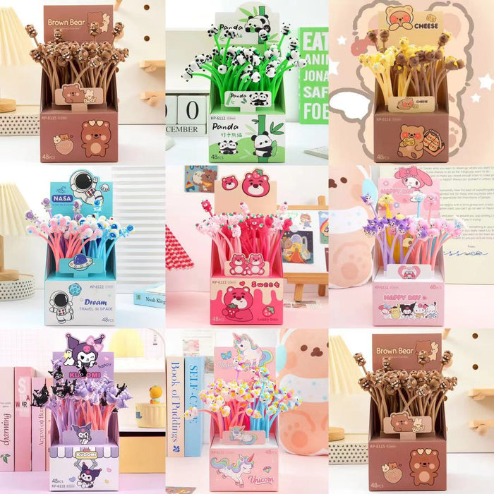 Wholesale Trendy Cartoon Soft Gel Shake Pen - Cute Creative Stationery Gift MOQ≥2