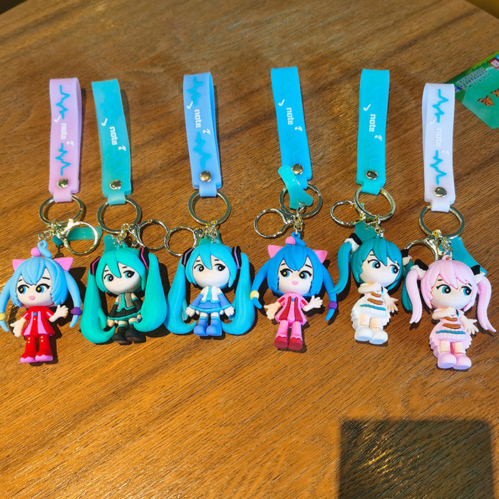 Wholesale Cartoon Doll Silicone Keychain JDC-KC-Tingm253