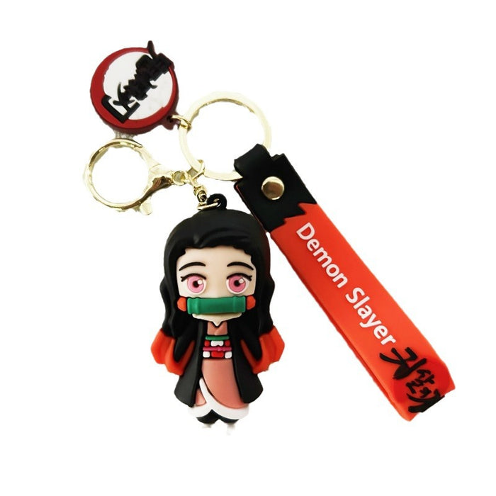 Wholesale PVC Cartoon Doll Keychain JDC-KC-WuYi049