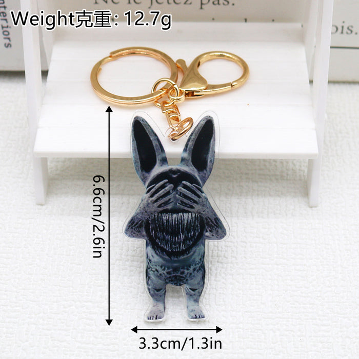 Wholesale Cartoon Game Dark Style Acrylic Keychains JDC-KC-HaoAn019