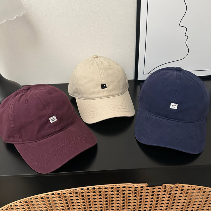 Wholesale Smiley face embroidered baseball cap