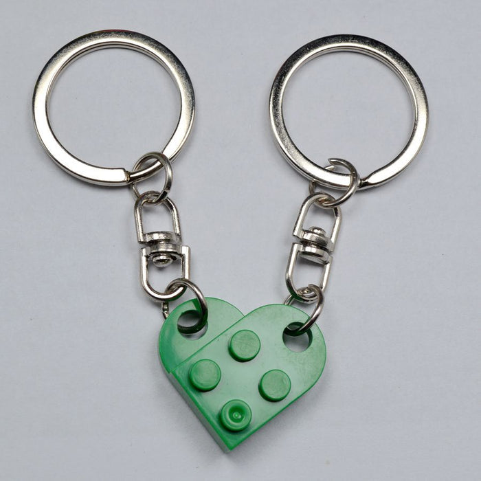 Wholesale Love Building Blocks Plastic Keychain JDC-KC-Maih001