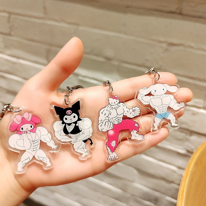 Wholesale Acrylic Keychain Cartoon Cute  Accessories Pendant Small Gift