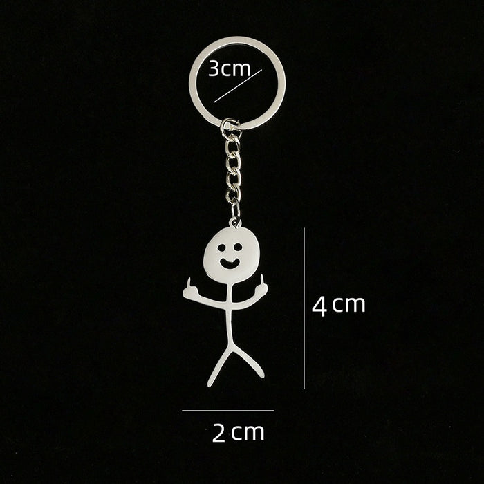 Wholesale Keychains, a pair of high-end personalized cute and quirky backpack pendants