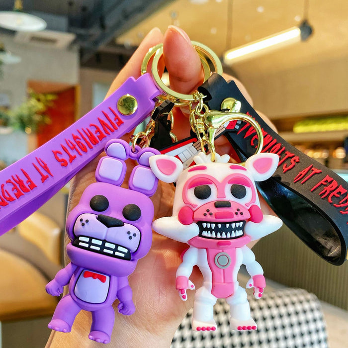 Wholesale cute moving object keychain