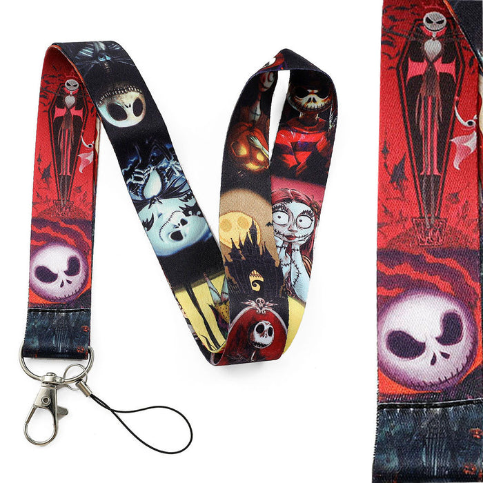 Wholesale Christmas Cartoon Lanyard Ribbon Keychain JDC-KC-QiChao032