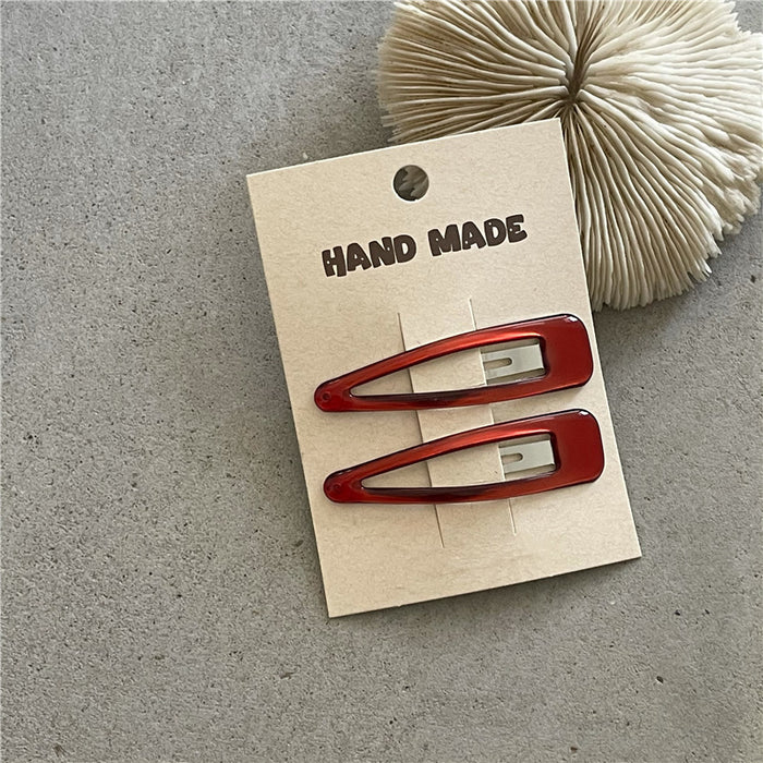 Wholesale New colored oil droplet bangs clip