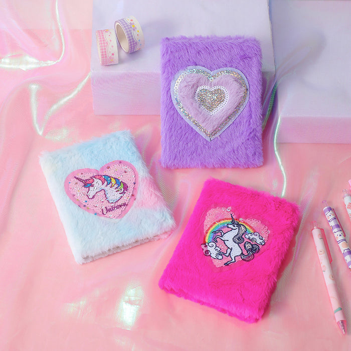 Wholesale Plush Cartoon Notebook Avocado Creative Girl Diary Student Award Prize Handbook Record Book