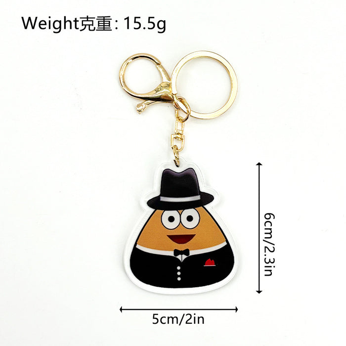 Wholesale Acrylic Keychain Acrylic Pendant JDC-KC-HaoAn023