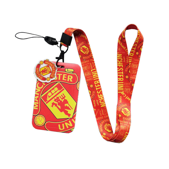 Wholesale football team Lanyard Keychain Cartoon animation hard