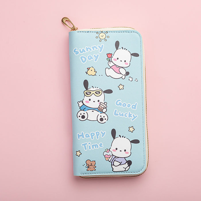 Wholesale Cute cartoon print long zippered Wallet