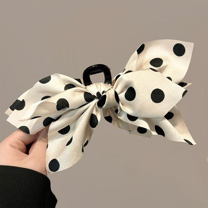 Wholesale Double sided cashew flower grab clip bow shark clip hair accessory