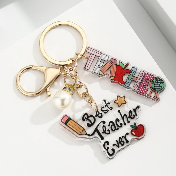 Wholesale Acrylic Heart-Shaped Pen Holder &  Pencil Keychain