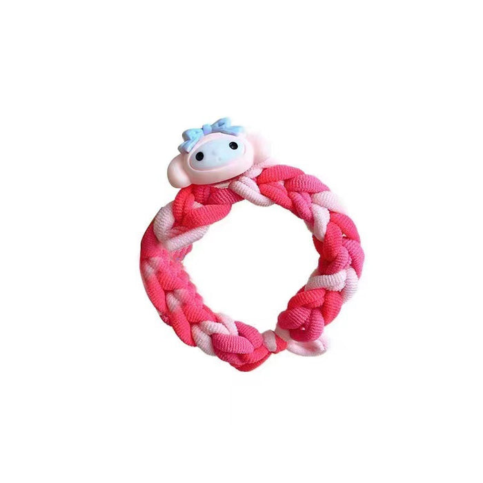 Wholesale Cartoon Braided Fabric Hair Tie JDC-HS-Weiye002