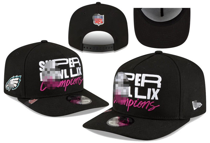 Wholesale Football Caps Embroidered Peaked Caps Outdoor Sun Protection Caps American Hip-Hop Flat-Brimmed Hats