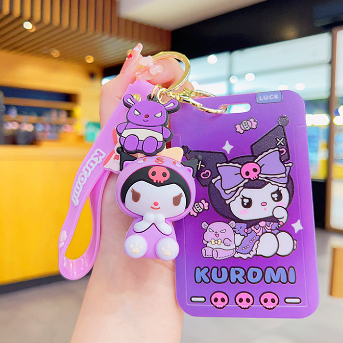 Wholesale Cartoon Silicone Card Holder Keychain JDC-KC-KuM007