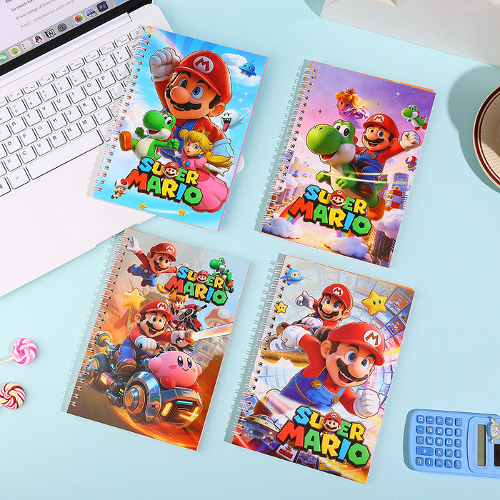 Wholesale 4pcs Spiral Notebook Lined Pages Gamer Diary Boutique Gift