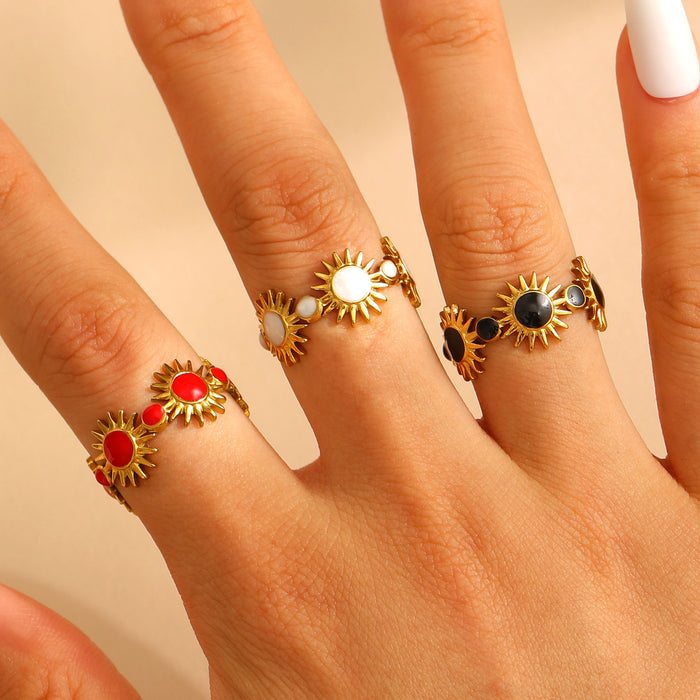 Wholesale stainless steel open design niche simple Rings