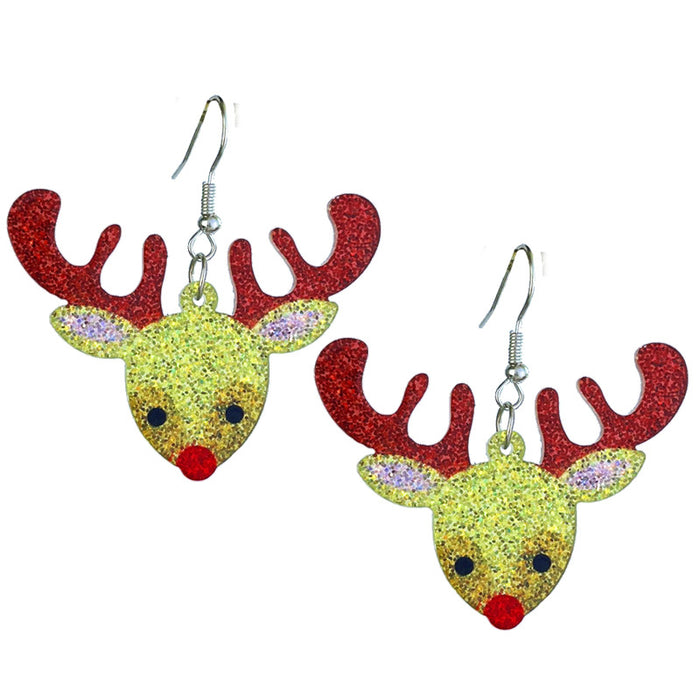Wholesale Christmas Shining Girl Party Earrings