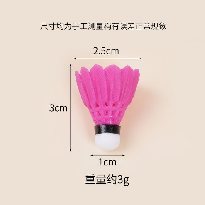 Wholesale Badminton Keychain Pendant PVC Sports DIY Accessory MOQ≥5
