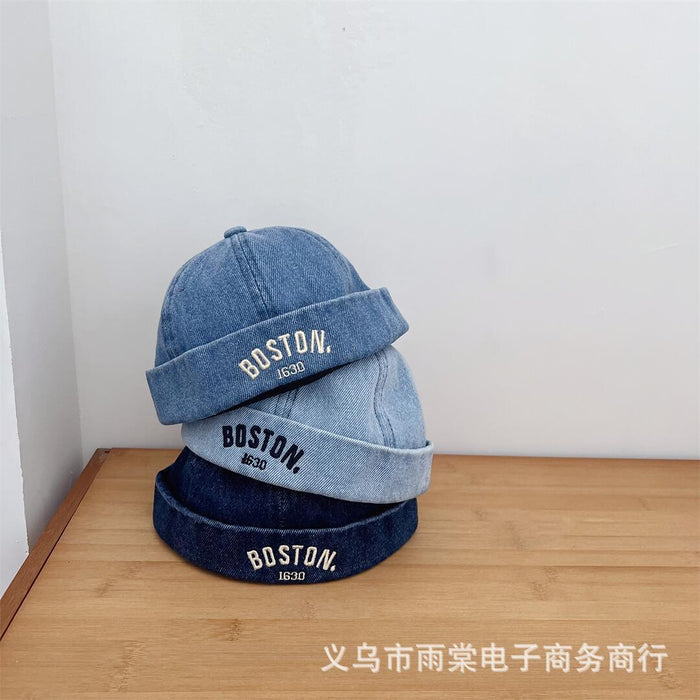Wholesale Children's Fashion Embroidered Hat Baby's Travel All-match Hat