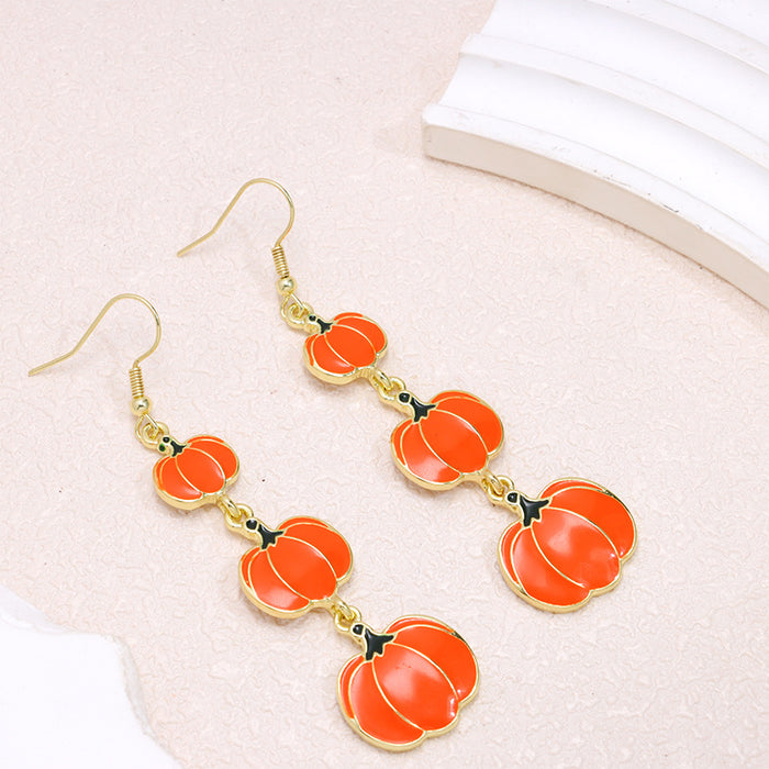 Wholesale  Pumpkin Earrings Funny Ghost Skull Stud Design Party Fashion Accessory