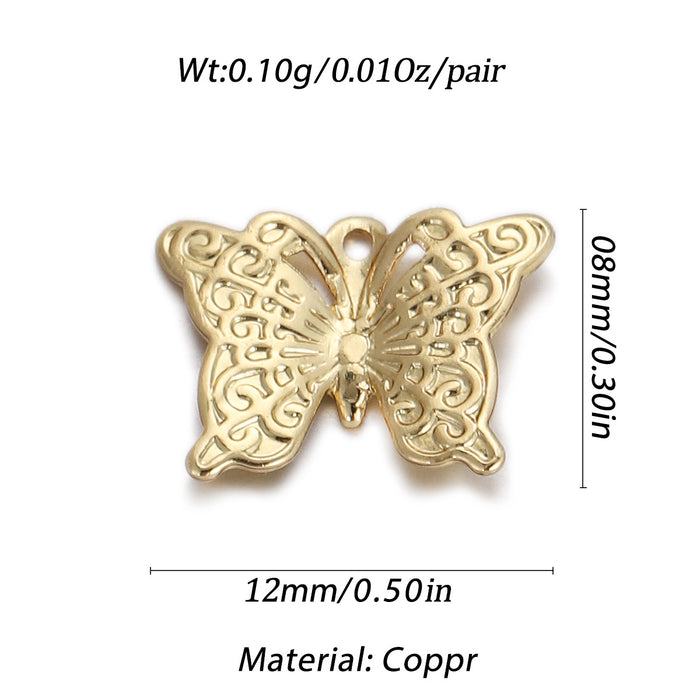 Wholesale Butterfly Pendant Diy Handmade Material Bracelet JDC-PT-YJ008