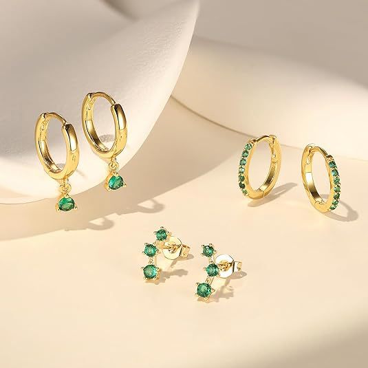 Wholesale Brass genuine gold electroplating hot selling earrings, niche high-end feeling set, earrings, ear buckles