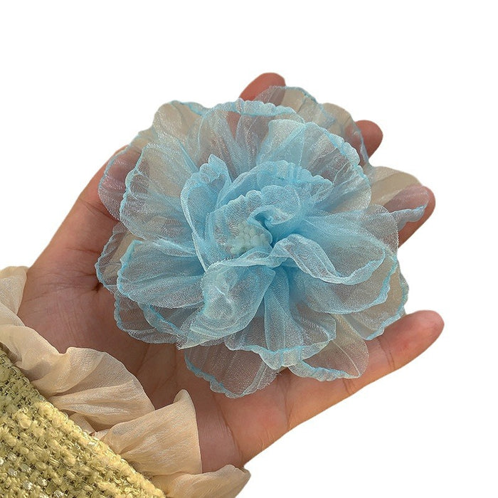 Wholesale holiday style big flower hairpin side clip Bangs clip hair accessories headdress for women