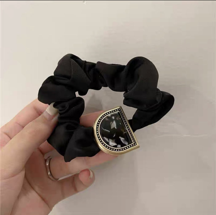 Wholesale Bow Pearl Hair Scrunchies JDC-HS-Yika004