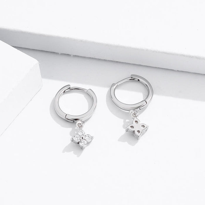Wholesale Versatile Earrings, Fashionable Full Diamond Earrings, Pure Silver Retro Luxury Earrings