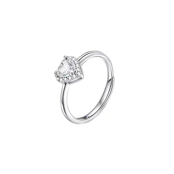 Wholesale Couple's ring for men and women, light luxury, niche, simple and fashionable, star point matching ring with adjustable opening