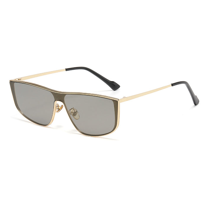 Wholesale Conjoined pilot style street photography sunglasses, fashionable sunglasses, outdoor UV protection