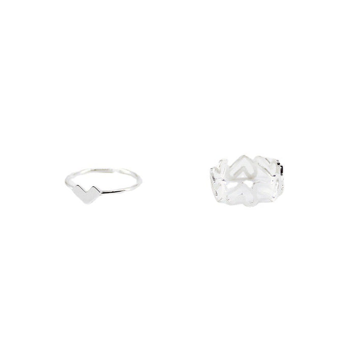 Wholesale Love set ring, light luxury temperament, niche design, personalized simplicity, index finger ring