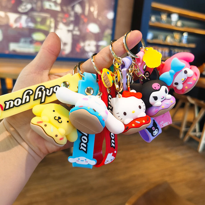 Wholesale Rubber Cartoon Doll Three-dimensional Keychain JDC-KC-Tingm092