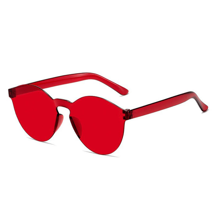 Wholesale Glasses Fashion Sunglasses Transparent Integrated Frameless Sunglasses